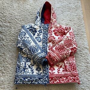 Farm Rio Mixed Pineapple Garden Ski Jacket size M